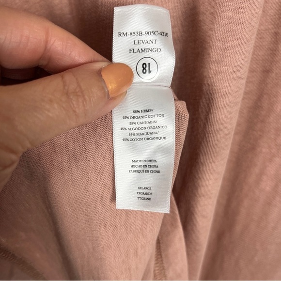 NWT RAILS Men's Levant Flamingo Short Sleeve Pink Polo Shirt XXL Hemp/Org Cotton - Picture 13 of 14